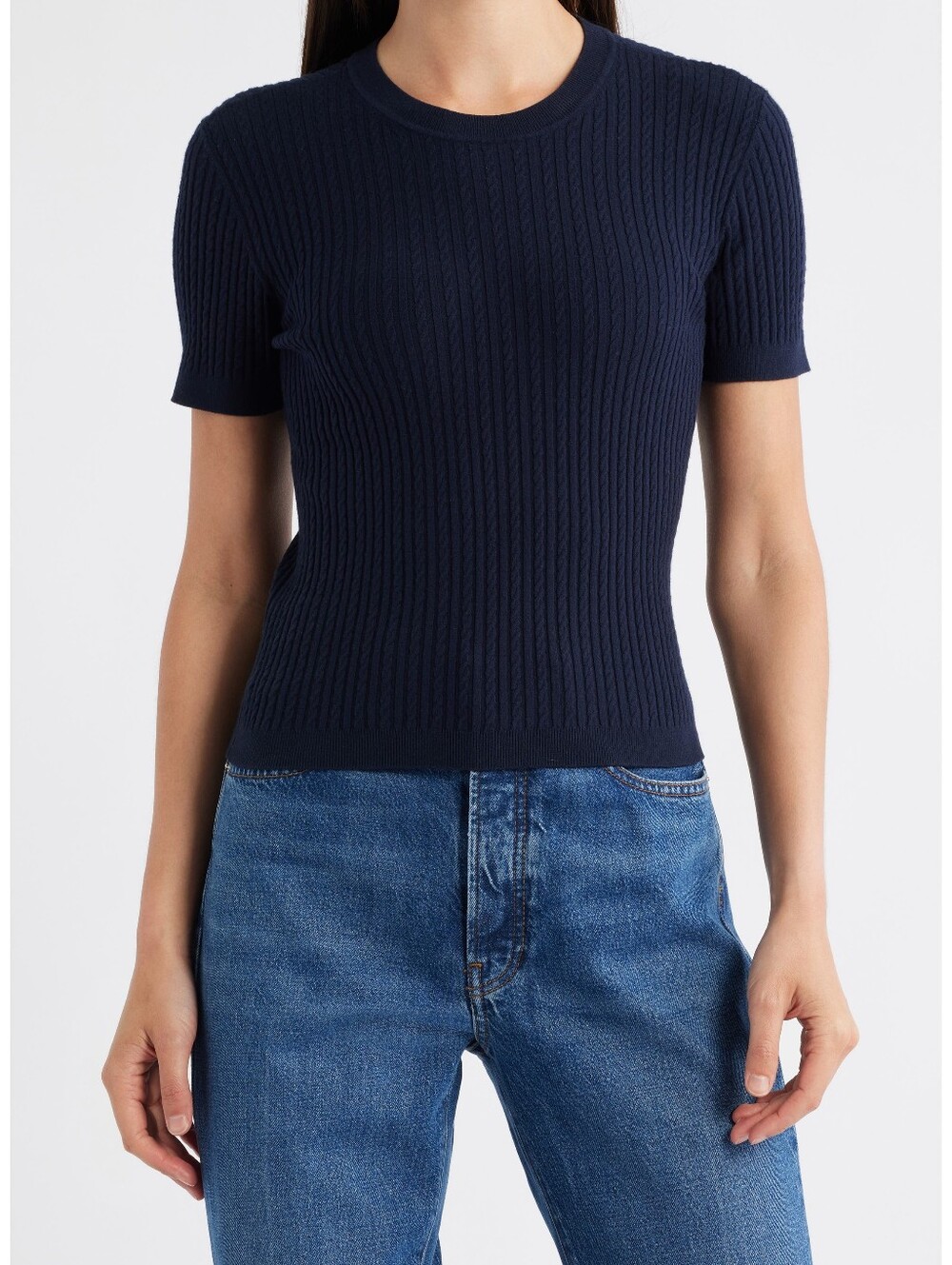 FRAME The Fine Cable Knit Top NWT Small